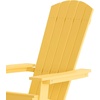 image:imageFlash Furniture Charlestown Folding Adirondack Chair  Black  Poly Resin  IndoorOutdoor  Weather Resistant  Set of 2Yellow