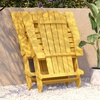 image:imageFlash Furniture Charlestown Folding Adirondack Chair  Black  Poly Resin  IndoorOutdoor  Weather Resistant  Set of 2Yellow
