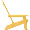 image:imageFlash Furniture Charlestown Folding Adirondack Chair  Black  Poly Resin  IndoorOutdoor  Weather Resistant  Set of 2Yellow