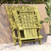 image:imageFlash Furniture Charlestown Folding Adirondack Chair  Black  Poly Resin  IndoorOutdoor  Weather Resistant  Set of 2Yellow