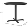 image:imageFlash Furniture Graniss 36 Round Natural Laminate Table Top with 30 x 30 Table Height BaseBlack