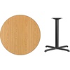 image:imageFlash Furniture Graniss 36 Round Natural Laminate Table Top with 30 x 30 Table Height BaseMahogany
