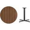 image:imageFlash Furniture Graniss 36 Round Natural Laminate Table Top with 30 x 30 Table Height BaseMahogany