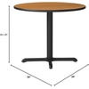 image:imageFlash Furniture Graniss 36 Round Natural Laminate Table Top with 30 x 30 Table Height BaseNatural