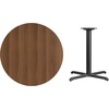 image:imageFlash Furniture Graniss 36 Round Natural Laminate Table Top with 30 x 30 Table Height BaseWalnut