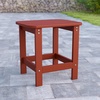 image:imageFlash Furniture Red Poly Resin Adirondack Chair and Matching Lattice Side Table IndoorOutdoor Set