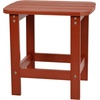 image:imageFlash Furniture Red Poly Resin Adirondack Chair and Matching Lattice Side Table IndoorOutdoor Set