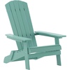 image:imageFlash Furniture Charlestown Folding Adirondack Chair  Black  Poly Resin  IndoorOutdoor  Weather Resistant  Set of 2Sea Foam