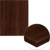 image:imageFlash Furniture Glenbrook 24 x 30 Rectangular HighGloss Walnut Resin Table Top with 2 Thick Edge