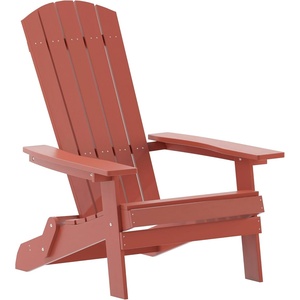 image:imageFlash Furniture Charlestown Folding Adirondack Chair  Black  Poly Resin  IndoorOutdoor  Weather Resistant  Set of 2Red