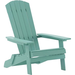 image:imageFlash Furniture Charlestown Folding Adirondack Chair  Black  Poly Resin  IndoorOutdoor  Weather Resistant  Set of 2Sea Foam