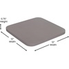 image:imageFlash Furniture 24 Counter Height Backless Stool SilverGray 4Pack  Indoor Poly Resin Seat Stackable Commercial Grade Metal Frame