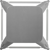 image:imageFlash Furniture 24 Counter Height Backless Stool SilverGray 4Pack  Indoor Poly Resin Seat Stackable Commercial Grade Metal Frame