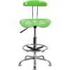 image:imageFlash Furniture Bradley Vibrant Bright Blue and Chrome Drafting Stool with Tractor SeatApple Green