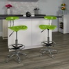 image:imageFlash Furniture Bradley Vibrant Bright Blue and Chrome Drafting Stool with Tractor SeatApple Green