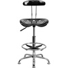 image:imageFlash Furniture Bradley Vibrant Bright Blue and Chrome Drafting Stool with Tractor SeatBlack
