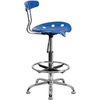 image:imageFlash Furniture Bradley Vibrant Bright Blue and Chrome Drafting Stool with Tractor SeatBright Blue