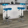 image:imageFlash Furniture Bradley Vibrant Bright Blue and Chrome Drafting Stool with Tractor SeatBright Blue