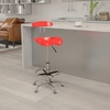 image:imageFlash Furniture Bradley Vibrant Bright Blue and Chrome Drafting Stool with Tractor SeatCherry Tomato