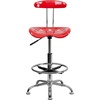 image:imageFlash Furniture Bradley Vibrant Bright Blue and Chrome Drafting Stool with Tractor SeatCherry Tomato