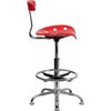 image:imageFlash Furniture Bradley Vibrant Bright Blue and Chrome Drafting Stool with Tractor SeatCherry Tomato