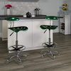 image:imageFlash Furniture Bradley Vibrant Bright Blue and Chrome Drafting Stool with Tractor SeatGreen