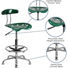 image:imageFlash Furniture Bradley Vibrant Bright Blue and Chrome Drafting Stool with Tractor SeatGreen