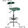 image:imageFlash Furniture Bradley Vibrant Bright Blue and Chrome Drafting Stool with Tractor SeatGreen