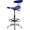 image:imageFlash Furniture Bradley Vibrant Bright Blue and Chrome Drafting Stool with Tractor SeatNautical Blue