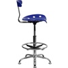image:imageFlash Furniture Bradley Vibrant Bright Blue and Chrome Drafting Stool with Tractor SeatNautical Blue