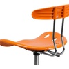 image:imageFlash Furniture Bradley Vibrant Bright Blue and Chrome Drafting Stool with Tractor SeatOrange