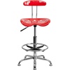 image:imageFlash Furniture Bradley Vibrant Bright Blue and Chrome Drafting Stool with Tractor SeatRed