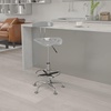image:imageFlash Furniture Bradley Vibrant Bright Blue and Chrome Drafting Stool with Tractor SeatSilver