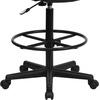 image:imageFlash Furniture Fabric Adjustable Drafting Chair Black  Adjustable Foot Ring Adjustable Height Fabric Upholstery