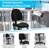 image:imageFlash Furniture Fabric Adjustable Drafting Chair Black  Fabric UpholsteryBlack