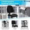 image:imageFlash Furniture Fabric Adjustable Drafting Chair Black  Fabric UpholsteryBlack
