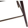 image:imageFlash Furniture Margo Commercial Grade MidBack Counter Stool  Black LeatherSoft Upholstery  Walnut Finish Beechwood Legs with Soft Bronze Accents  26 Barstool