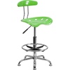 image:imageFlash Furniture Bradley Vibrant Bright Blue and Chrome Drafting Stool with Tractor SeatApple Green