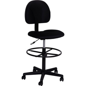 image:imageFlash Furniture Fabric Adjustable Drafting Chair Black  Fabric UpholsteryBlack