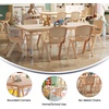 image:imageFlash Furniture 48x24 in Rectangular Activity Table with 6 Chairs Green  Height Adjustable Table Plastic Durable Construction Commercial UseNatural