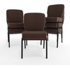 image:imageFlash Furniture Advantage Signature Elite Tan Speckle Church Chair  20 in Wide  Durable Construction Commercial UseJava FabricBlack Frame