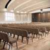 image:imageFlash Furniture Advantage Signature Elite Tan Speckle Church Chair  20 in Wide  Durable Construction Commercial UseTan Speckle FabricBlack Frame