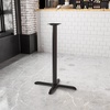 image:imageFlash Furniture Beverly 235 x 295 Restaurant Table XBase with 3 Dia Bar Height Column  Bar Height XBase Durable Construction Commercial Use