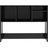 image:imageFlash Furniture Desktop Bookshelf with Multiple Cubbies Black  Assorted Cubby Sizes Stabilizing Cross BarBlack