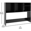 image:imageFlash Furniture Desktop Bookshelf with Multiple Cubbies Black  Assorted Cubby Sizes Stabilizing Cross BarBlack