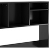 image:imageFlash Furniture Desktop Bookshelf with Multiple Cubbies Black  Assorted Cubby Sizes Stabilizing Cross BarBlack