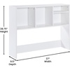 image:imageFlash Furniture Desktop Bookshelf with Multiple Cubbies Black  Assorted Cubby Sizes Stabilizing Cross BarWhite