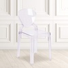 image:imageFlash Furniture Ghost Chair Transparent Crystal 4Pack  Tear Back Durable Construction Commercial UseSet of 1