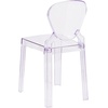 image:imageFlash Furniture Ghost Chair Transparent Crystal 4Pack  Tear Back Durable Construction Commercial UseSet of 1