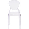 image:imageFlash Furniture Ghost Chair Transparent Crystal 4Pack  Tear Back Durable Construction Commercial UseSet of 4